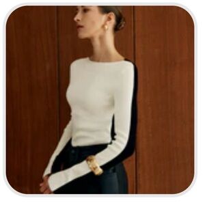 Commence two tone knit top